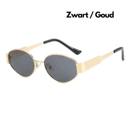 Luna – Retro ovale zonnebril met UV-bescherming