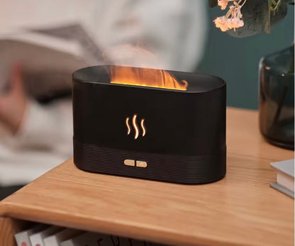 Aurora – Vlammen Diffuser voor Aromatherapie (nu met gratis vanille aromaflesje)