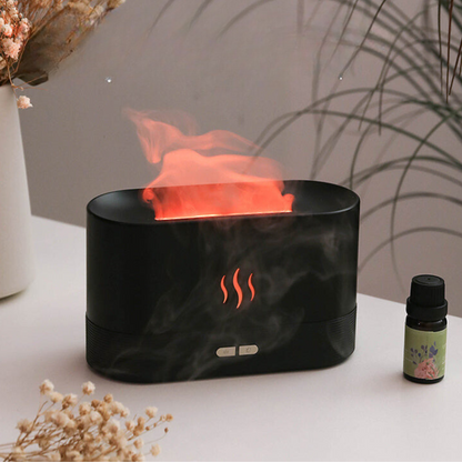 Aurora – Vlammen Diffuser voor Aromatherapie (nu met gratis vanille aromaflesje)